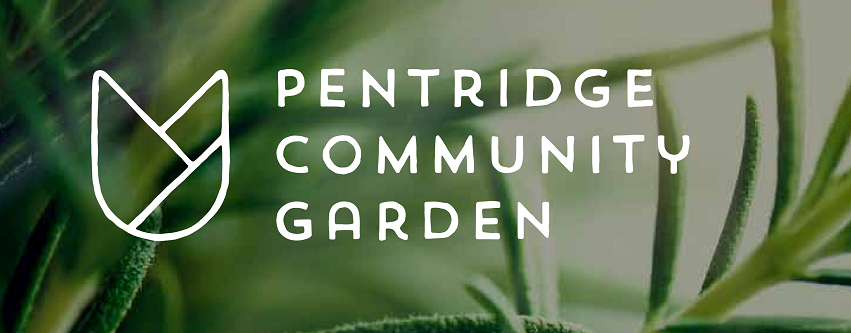 Pentridge Community Garden header with logo